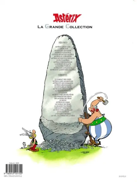Verso de l'album Astérix La Grande Collection Tome 12 Astérix aux Jeux Olympiques