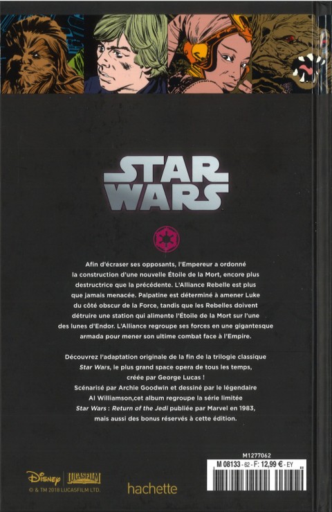 Verso de l'album Star Wars - Légendes - La Collection Tome 62 Episode VI. Le Retour du Jedi