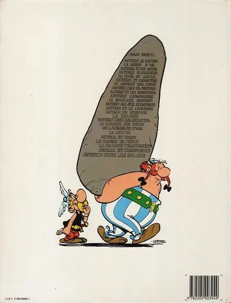 Verso de l'album Astérix Tome 14 Astérix en Hispanie