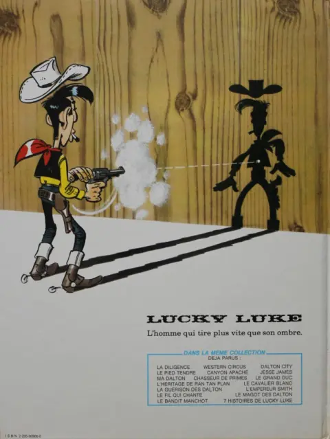 Verso de l'album Lucky Luke Tome 45 L'empereur Smith
