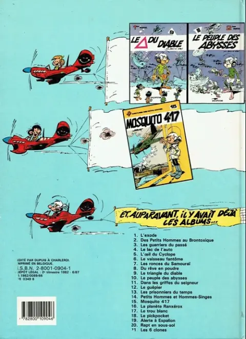 Verso de l'album Les Petits hommes Tome 13 Les prisonniers du temps