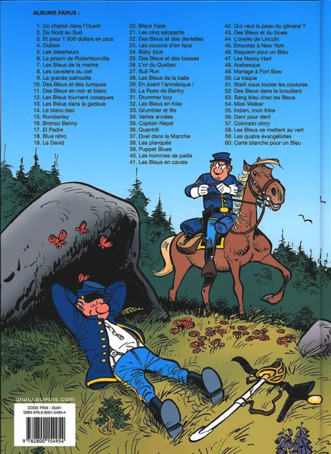 Verso de l'album Les Tuniques Bleues Tome 57 Colorado Story