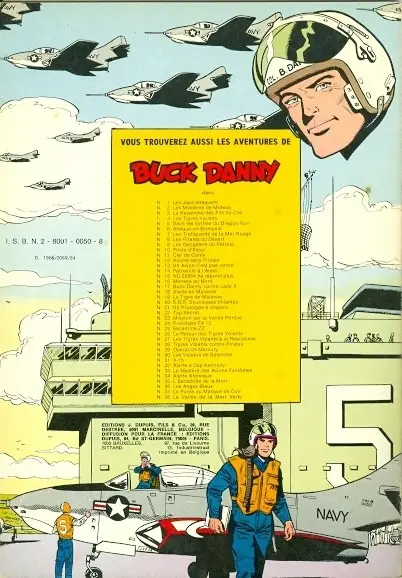 Verso de l'album Buck Danny Tome 13 Un avion n'est pas rentré
