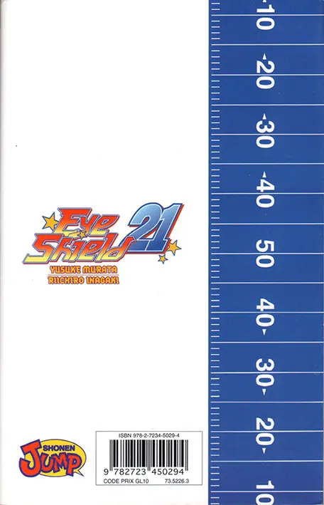 Verso de l'album Eye shield 21 3