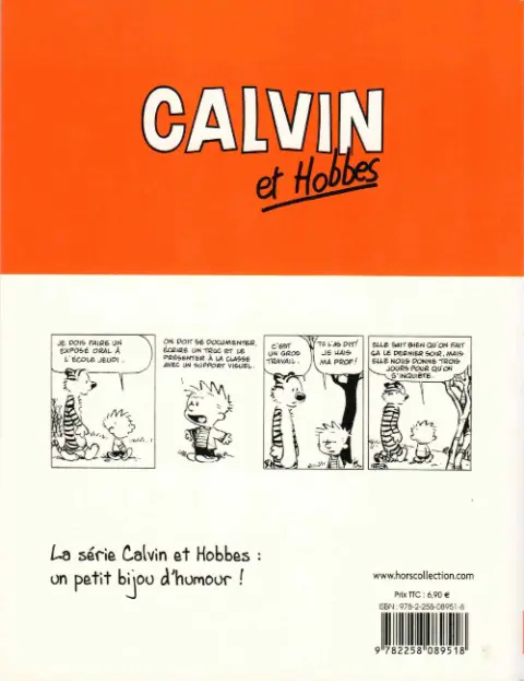Verso de l'album Calvin et Hobbes Tome 11 Chou bi dou wouah !