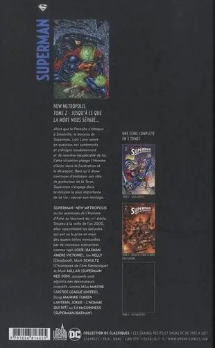 Verso de l'album Superman - New Metropolis Tome 2 Tome 2