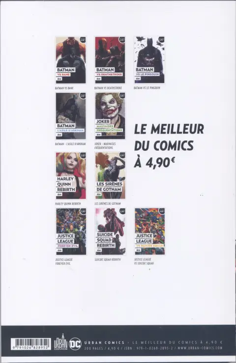 Verso de l'album Le meilleur de DC Comics Tome 2 Batman vs Desthstroke