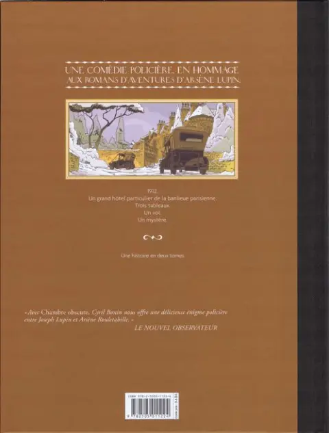 Verso de l'album Chambre Obscure Tome 2