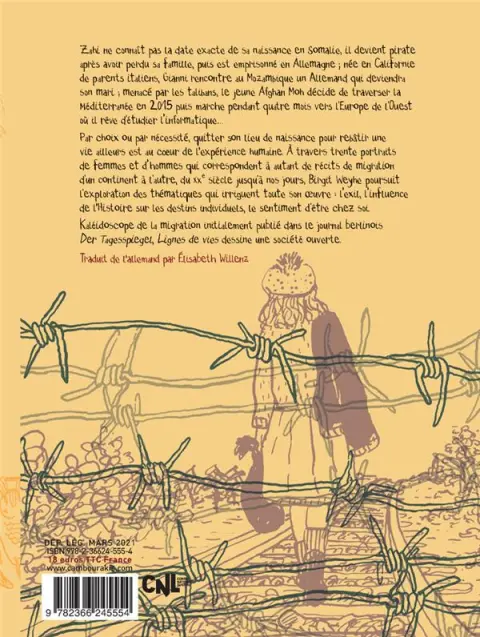 Verso de l'album Lignes de vie
