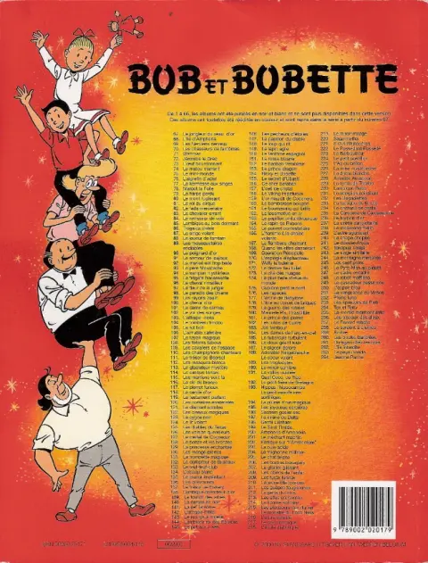 Verso de l'album Bob et Bobette Tome 244 La montagne menacée