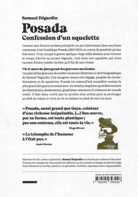 Verso de l'album Posada, Confession d'un squelette
