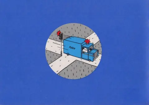 Verso de l'album Camions