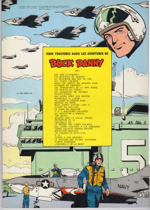 Verso de l'album Buck Danny Tome 29 Opération Mercury