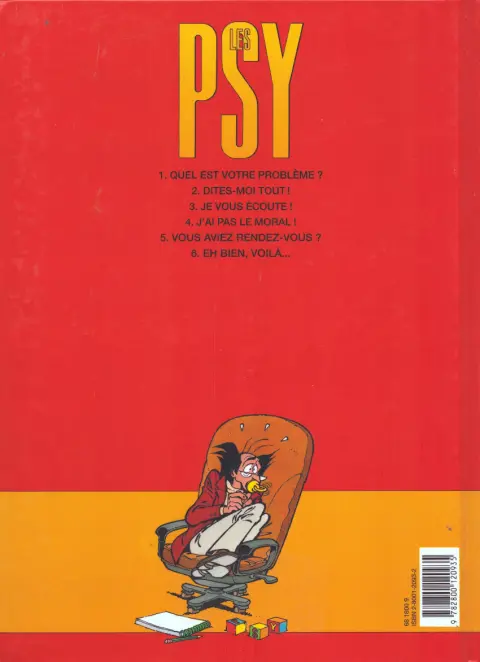 Verso de l'album Les Psy Tome 1 Quel est votre problème ?