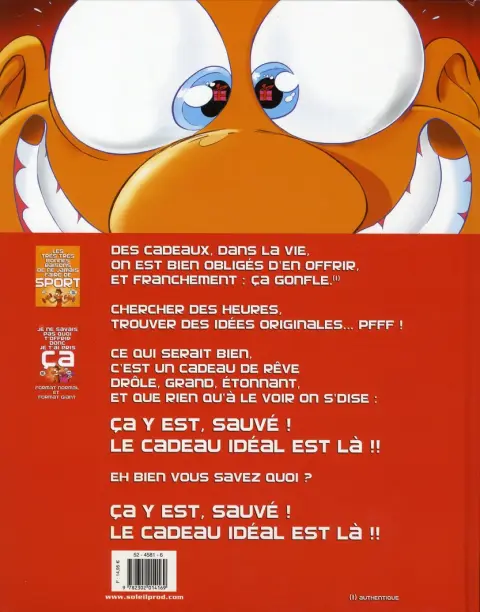 Verso de l'album Je ne savais pas quoi t'offrir
