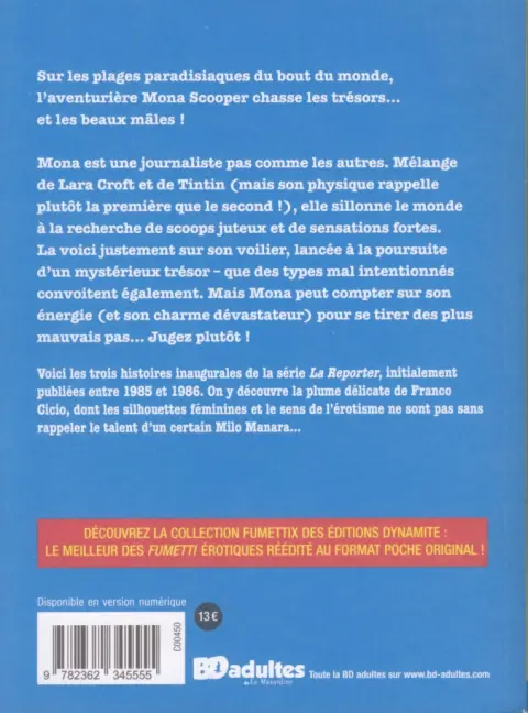 Verso de l'album La reporter