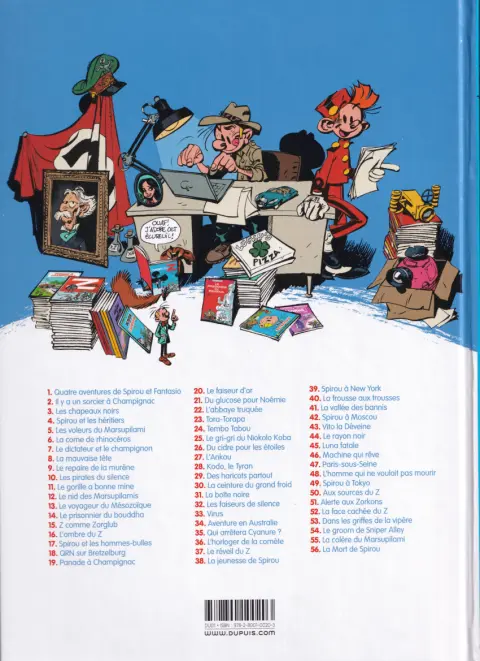 Verso de l'album Spirou et Fantasio Tome 18 QRN sur Bretzelburg