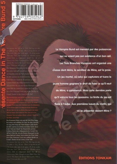 Verso de l'album Dance in the Vampire Bund 5