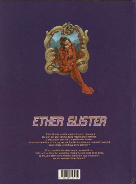Verso de l'album Ether Glister Tome 2 Le fantôme du Mino