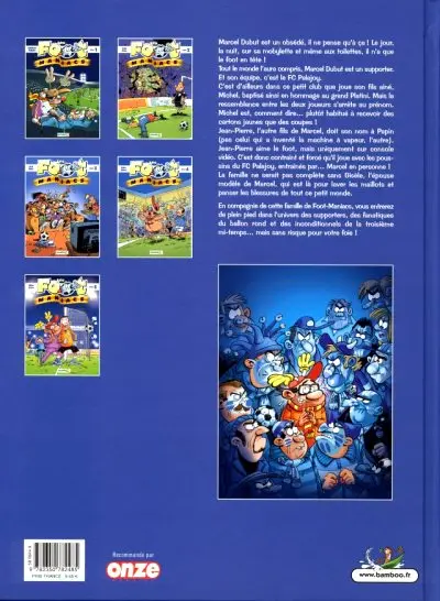 Verso de l'album Les Foot-maniacs Tome 5
