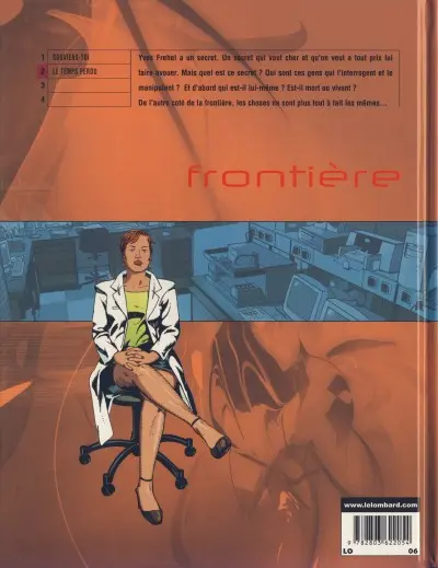 Verso de l'album Frontière Tome 2 Le temps perdu
