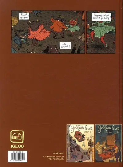 Verso de l'album Georges Frog Tome 3 Amateur night
