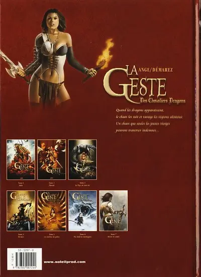 Verso de l'album La Geste des Chevaliers Dragons Tome 7 Revoir le soleil
