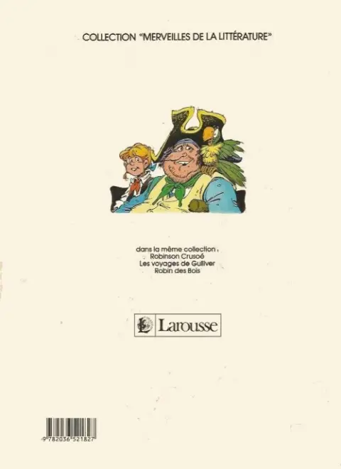 Verso de l'album Grands classiques L'île au trésor