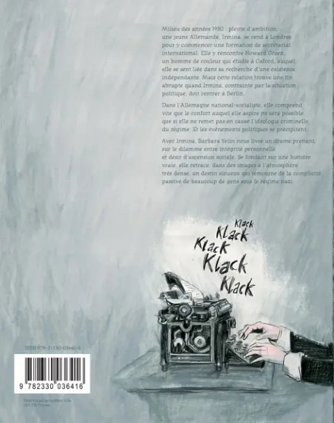 Verso de l'album Irmina