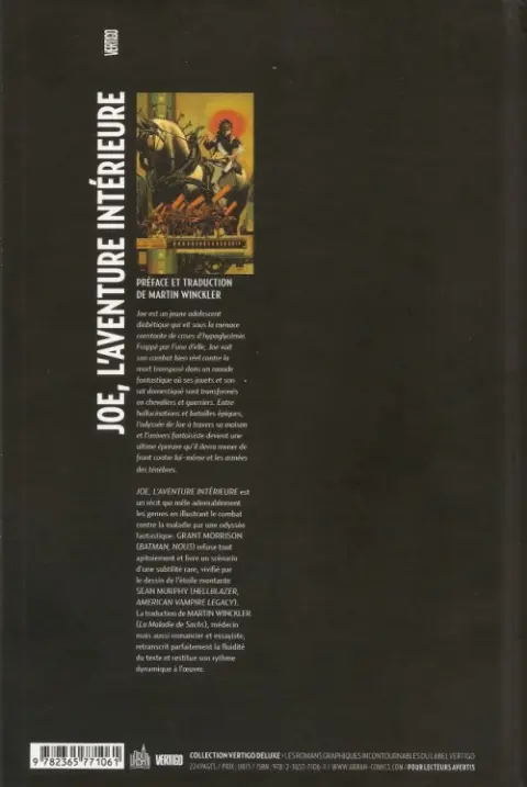Verso de l'album Joe l'aventure intérieure