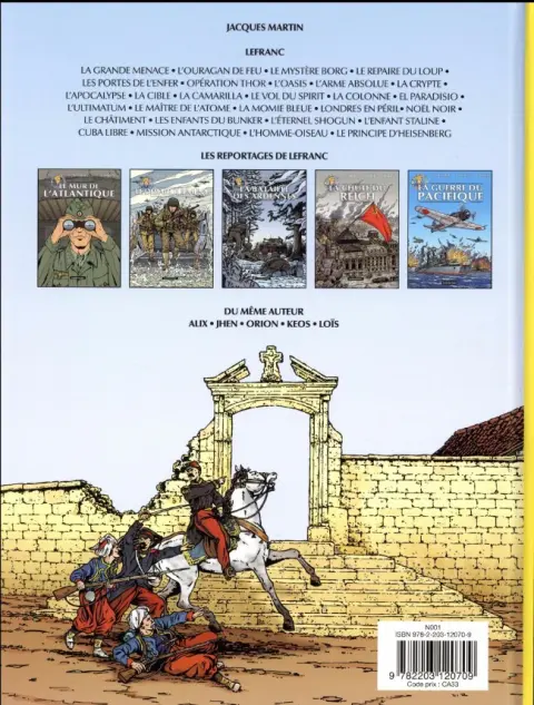 Verso de l'album Les reportages de Lefranc Tome 6 Les batailles de Moselle