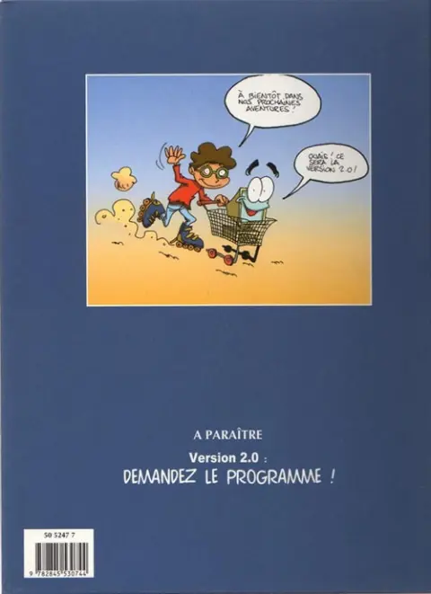 Verso de l'album Léo et Reboot Tome 1 Lâche-moi la souris !