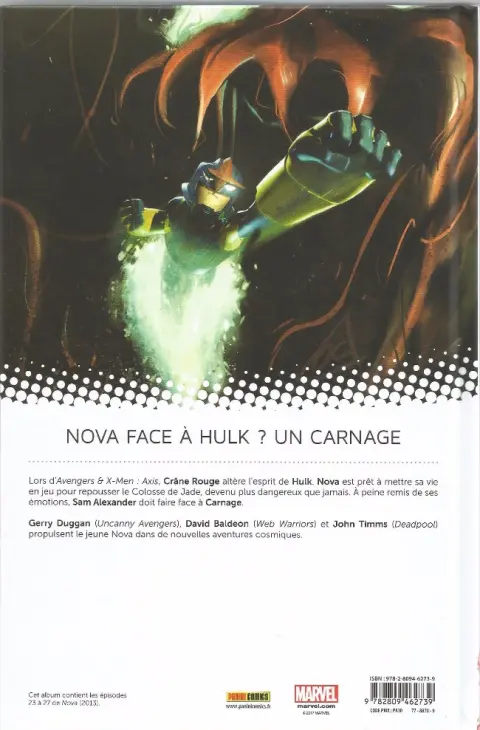 Verso de l'album Nova Tome 5 Carte de membre