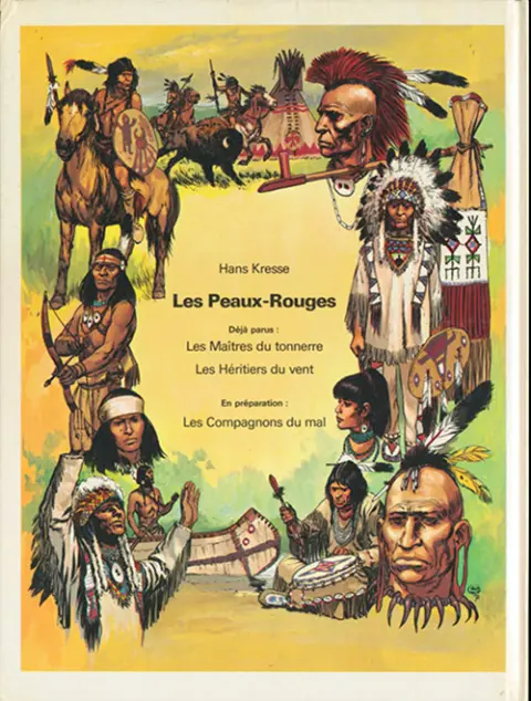 Verso de l'album Les Peaux-rouges Tome 2 Les héritiers du vent