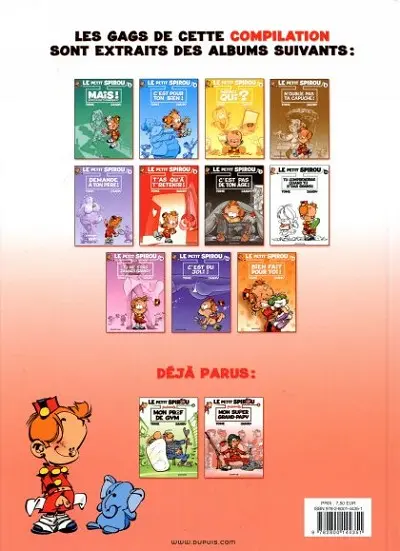 Verso de l'album Le Petit Spirou présente... Tome 2 Mon super Grand-Papy