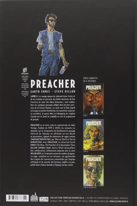 Verso de l'album Preacher Livre II