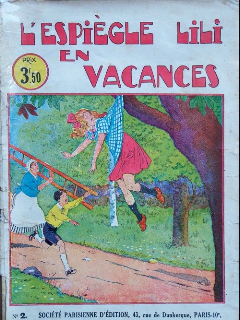 Couverture de l'album L'espiègle Lili Tome 2 L'espiègle Lili en vacances