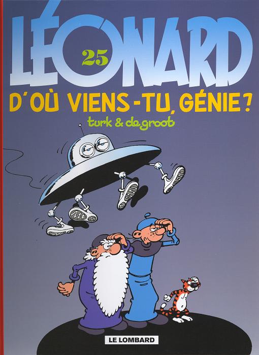 Couverture de l'album Léonard Tome 25 D'où viens-tu, génie ?
