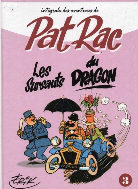 Couverture de l'album Pat Rac reporter Éditions du Taupinambour Tome 3 Les sursauts du dragon