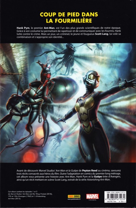 Verso de l'album Ant-Man et la Guêpe - Le Prologue du film