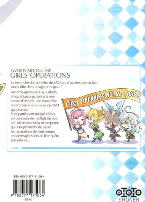 Verso de l'album Sword art online - Girls' Ops 002