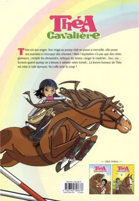 Verso de l'album Théa cavalière Tome 3 Au bout des rêves