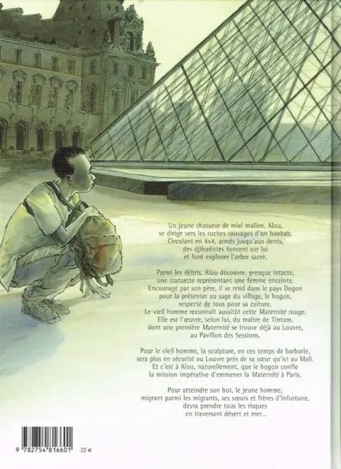 Verso de l'album Une Maternité rouge