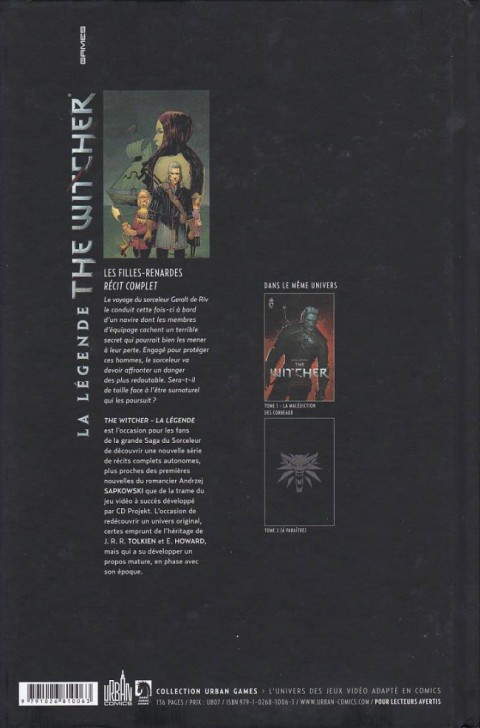 Verso de l'album The Witcher : La légende 1 Les Filles-Renardes