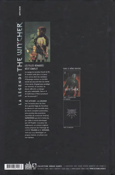 Verso de l'album The Witcher : La légende 1 Les Filles-Renardes