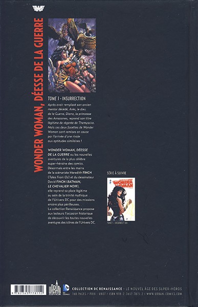 Verso de l'album Wonder Woman - Déesse de la guerre 1 Insurrection