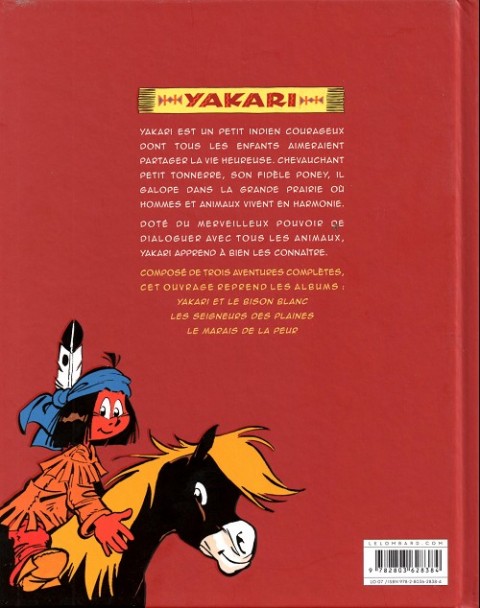 Verso de l'album Yakari et ses amis animaux Tome 4 L'ami des bisons
