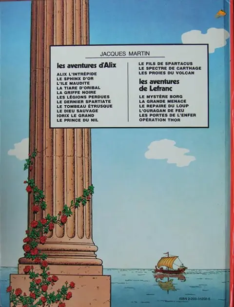Verso de l'album Alix Tome 5 La griffe noire