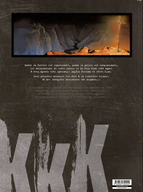 Verso de l'album Amerikkka Tome 1 Les canyons de la mort