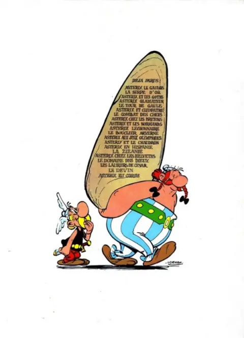 Verso de l'album Astérix Tome 5 Le tour de Gaule d'Astérix